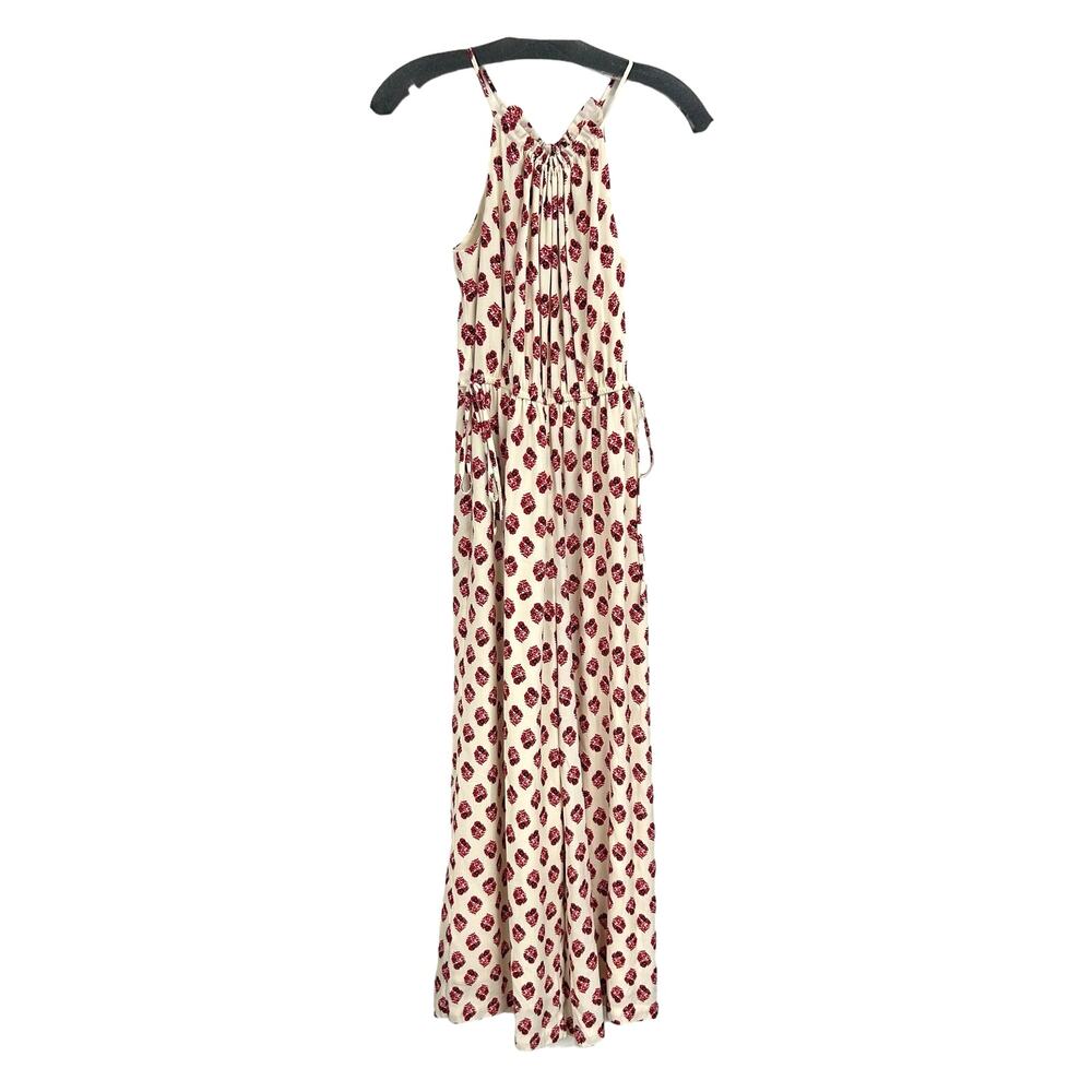 a loves a Pearl & Rose Red Floral Print Wide Leg Side Tie Jumpsuit XS